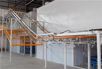 Automatic spraying hardware suspension line