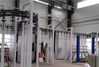 Automatic spraying hardware suspension line