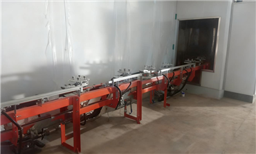 地轨自动喷涂积放线