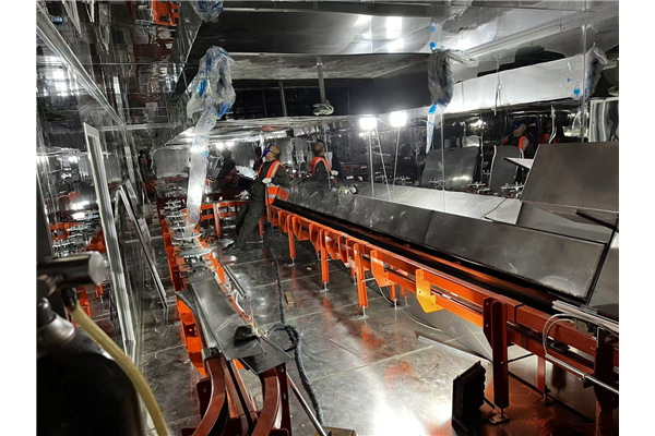 地轨自动喷涂积放线